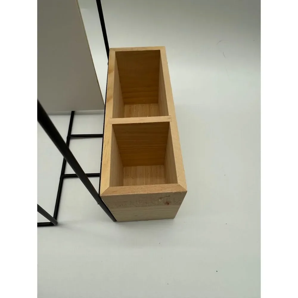U Brands Verona Hanging File Rack Natural
